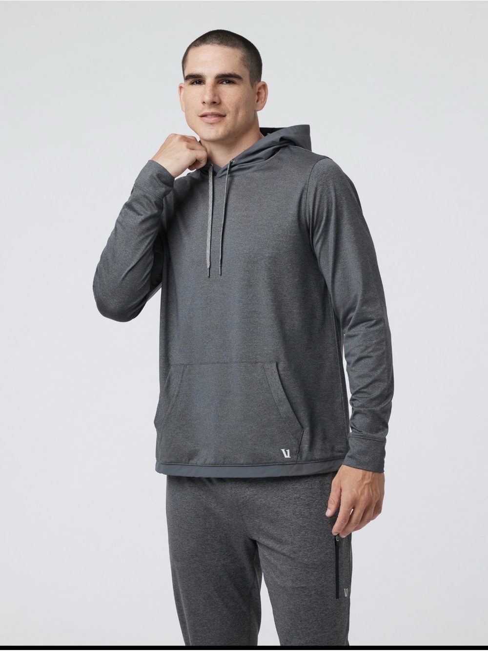 Vuori Men’s M Sunday Element Hoodie Performance Activewear Running Gym Pullover